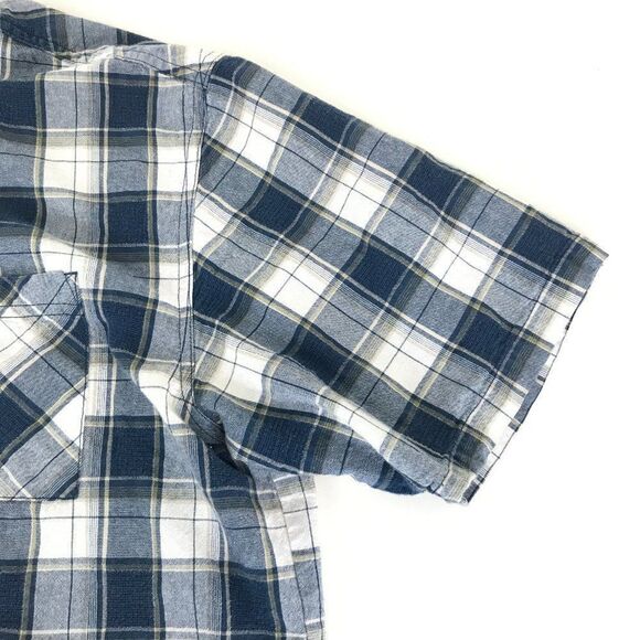 Cabela's Button Up Shirt Men's Large Plaid Short Sleeve Breathable 100% Cotton - Picture 6 of 11